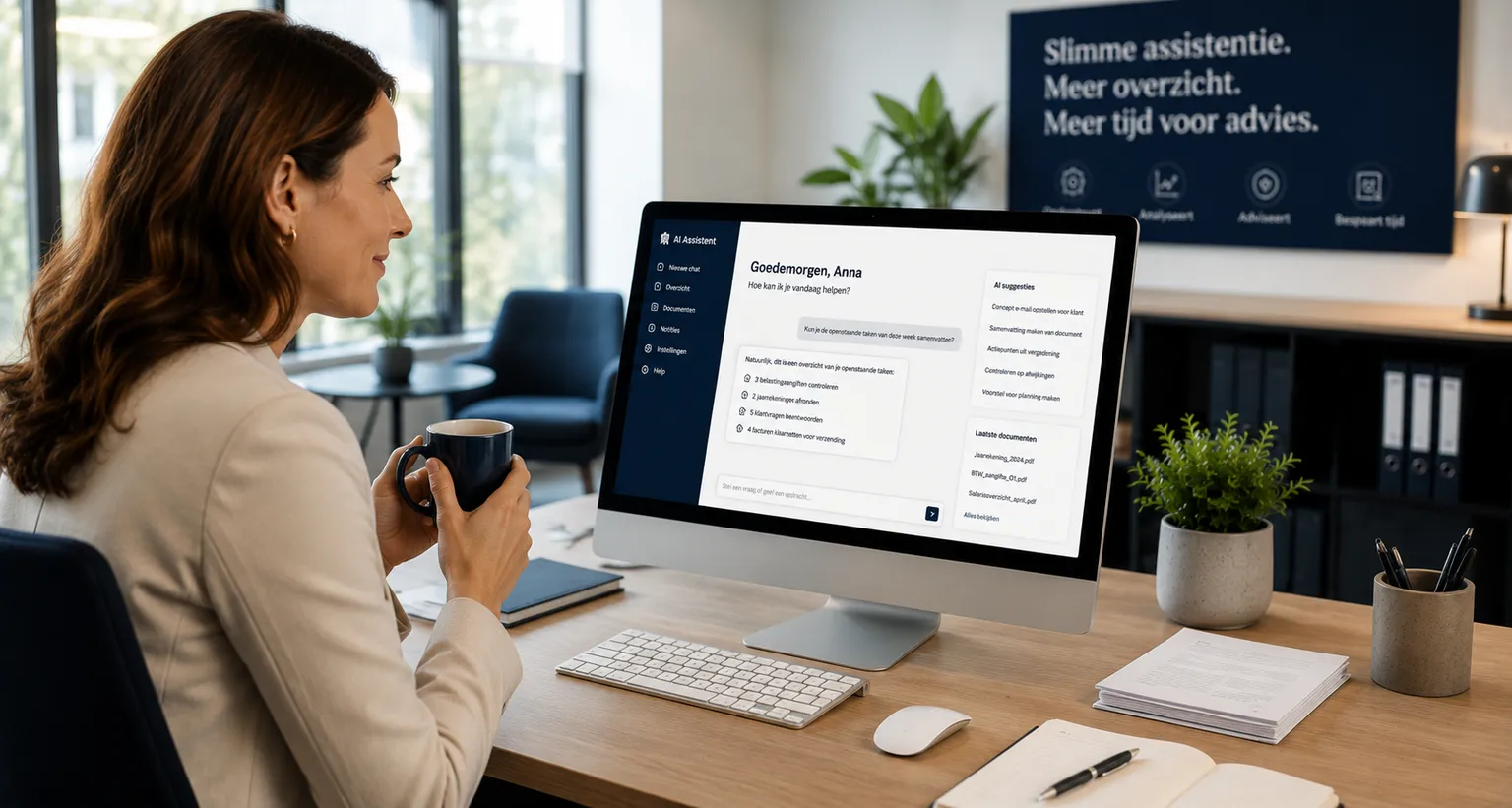 Voorbeeld voor een administratiekantoor